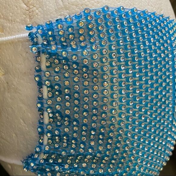 Rhinestone Netting Mask‎ Sheer Cover-Up NWT - Picture 3 of 7